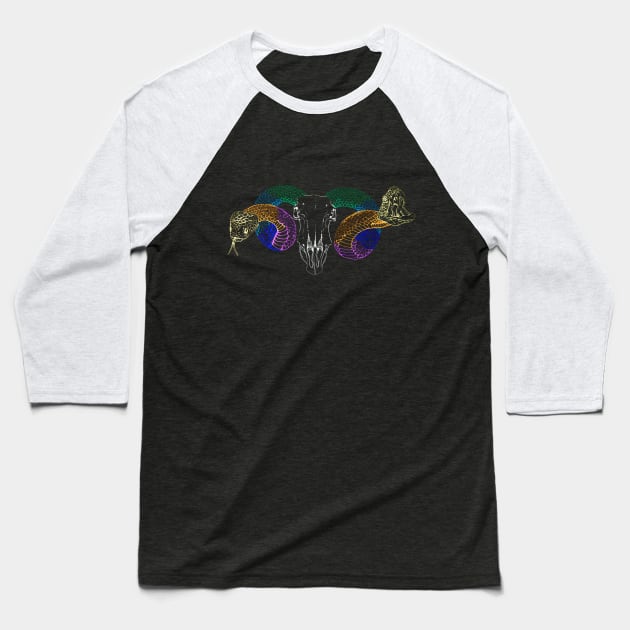 Medusa 2 Baseball T-Shirt by RaLiz